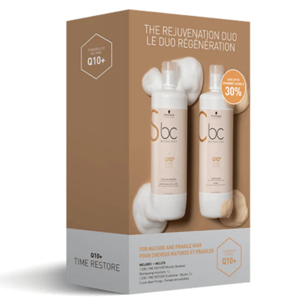 Duo Q10 - Shampoing et Revitalisant 1L Schwarzkopf - Q10